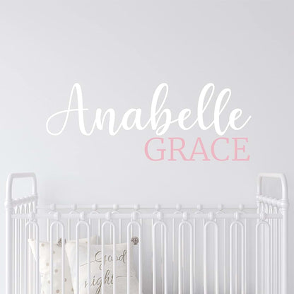 Sticky Wall Vinyl Custom Name Wall Decal For Nursery And Bedroom