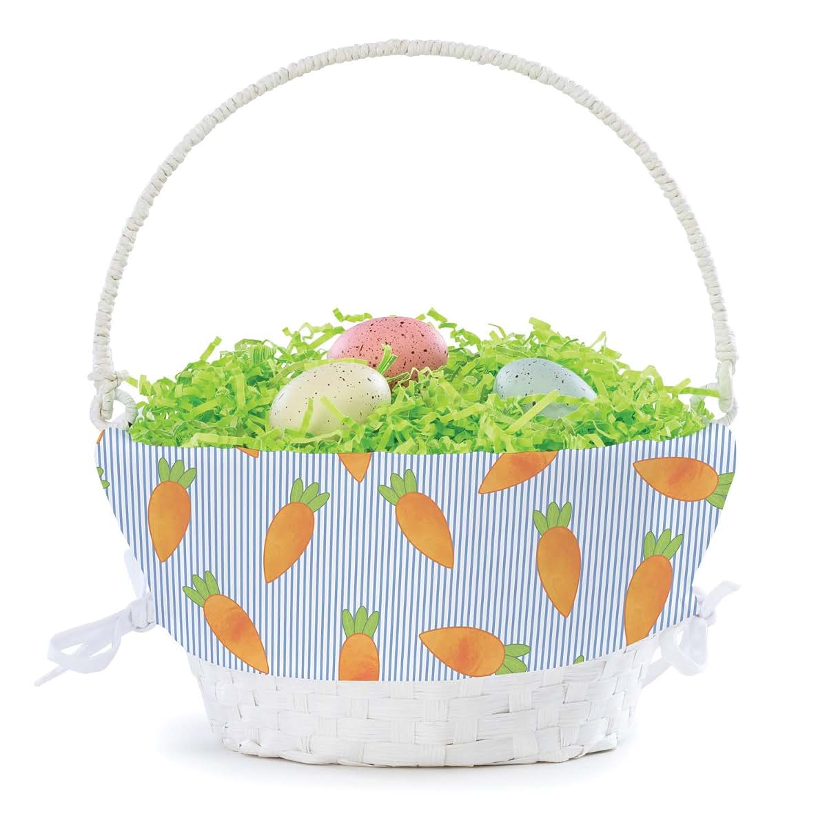 Personalized Planet Personalized Easter Egg Basket for Boy with Handle and Custom Name | Carrot Easter Basket Liners (photo 4)
