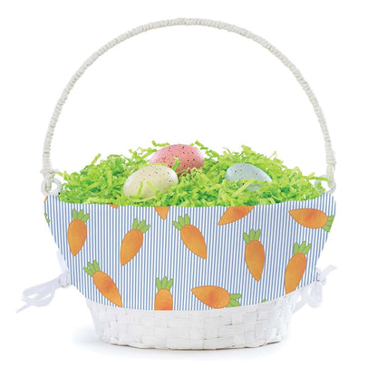 Personalized Planet Personalized Easter Egg Basket for Boy with Handle and Custom Name | Carrot Easter Basket Liners (photo 4)