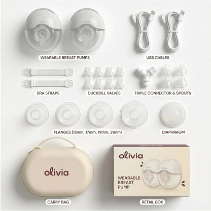 Olivia Wearable Breast Pump Olivia by Lolafo Wearable Electric Breast Pump, Hands-Free Portable Breast Pump for (photo 2)