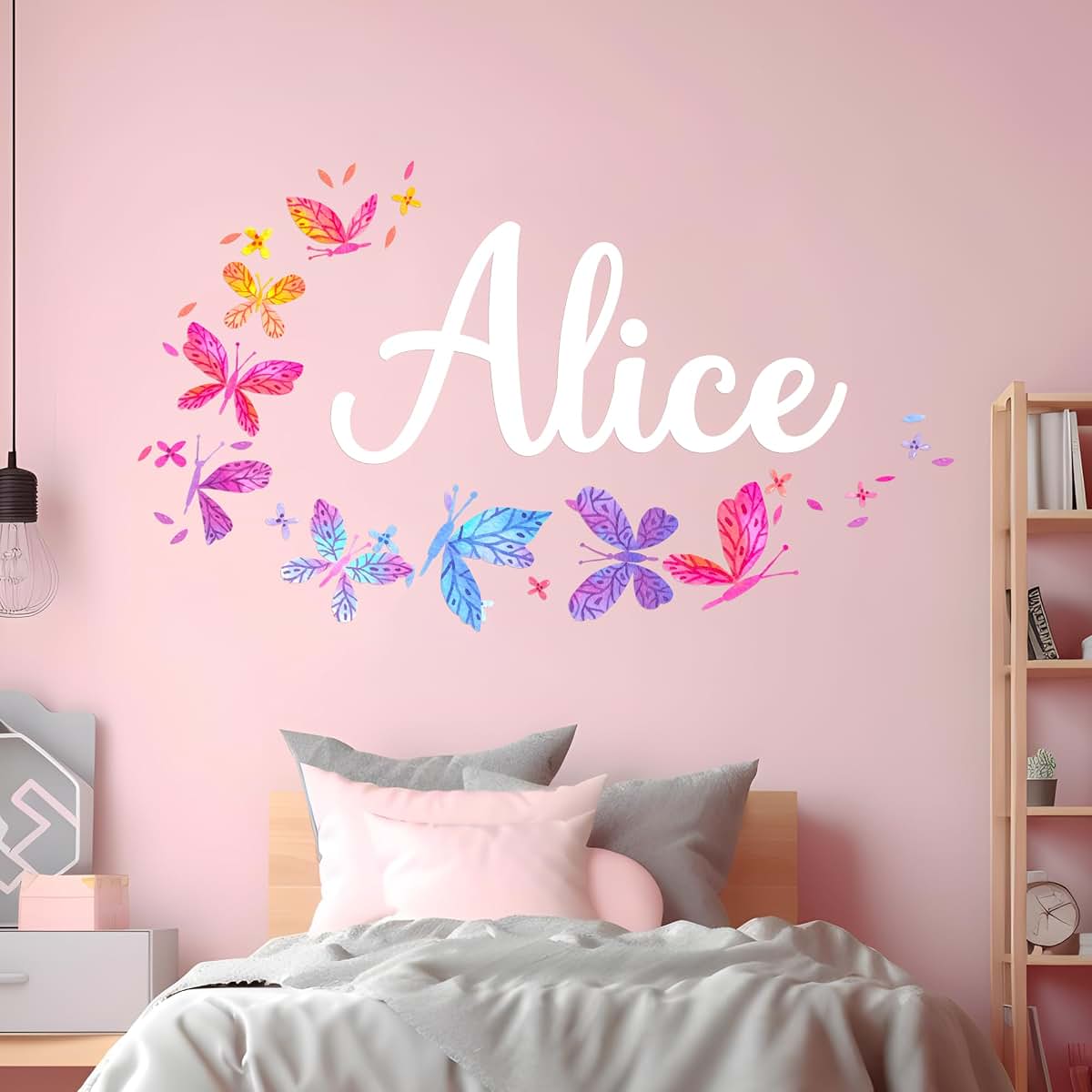 Cryptonite Personalized Name Wall Decals For Girls Bedroom
