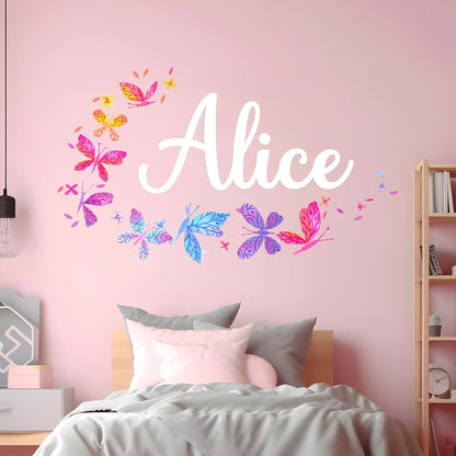Cryptonite Personalized Name Wall Decals For Girls Bedroom