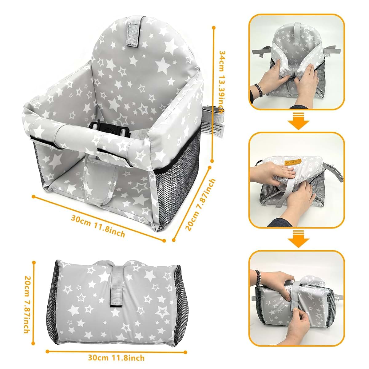 BabyOneStop 30x20cm Shopping Cart Cover for Baby, Universal Fit for Carts, High Chairs & Swings