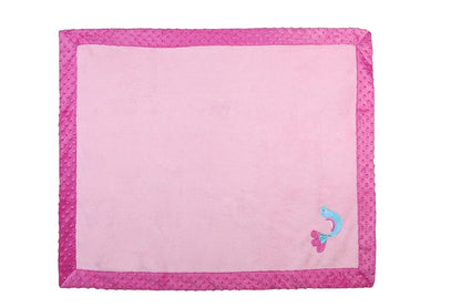 Bacati - Botanical Sanctuary Multicolor Pink Blanket 30 x 40 inches (photo 2)
