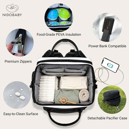 NIDOBABY Diaper Bag Backpack with Changing Station and Bottle Warmer (photo 2)