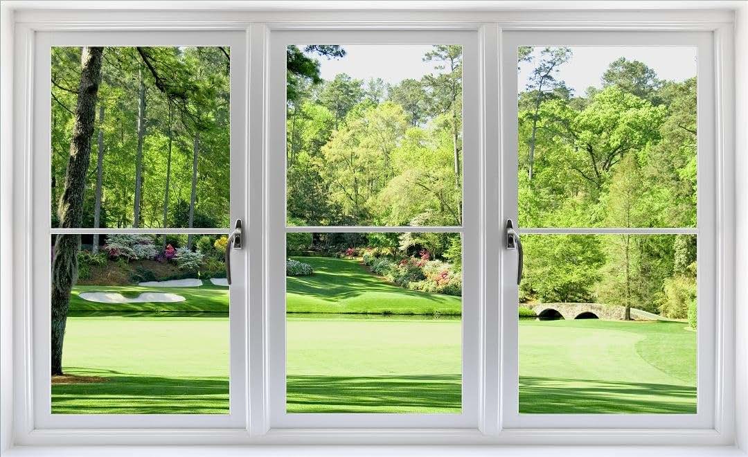 Stickit Graphix 24" Golf Course Window Wall Decal - Hole 12 at Augusta National Amen Corner PGA Masters WindowScape