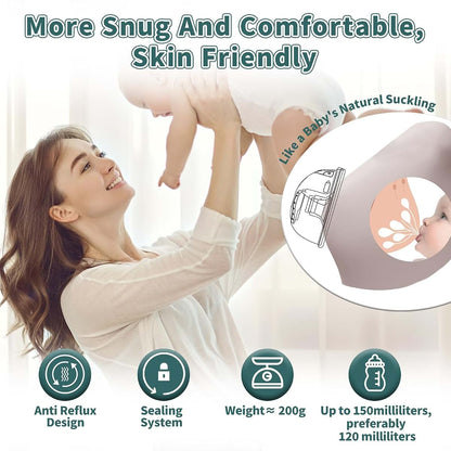ZANBO Wearable Electric Breast Pump 2‑Pack Hands‑Free,19/21mm Flange, White (photo 2)