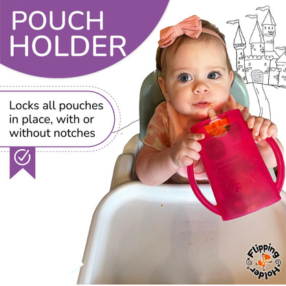 Flipping Holder Squeeze Proof Pouch Holder