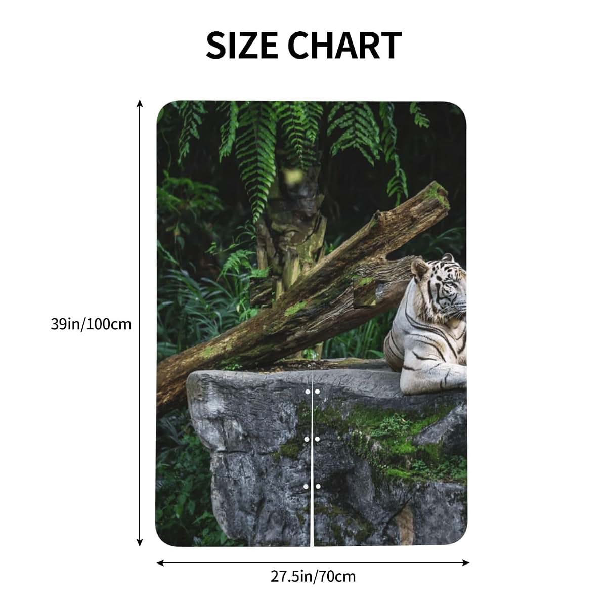 White Tiger Rest In Forest Baby Car Seat Canopy Cover Multi Use Nursing Cover