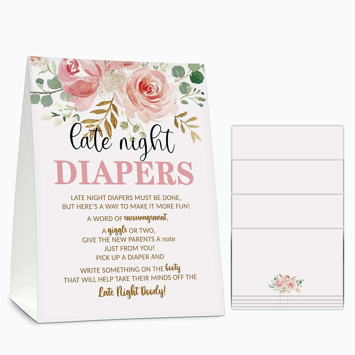 Gihyan Late Night Diaper Floral Game Set