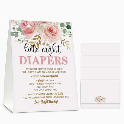 Gihyan Late Night Diaper Floral Game Set
