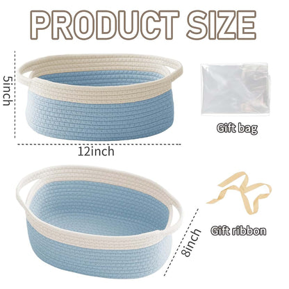 JMvicyroam Small Woven Basket for Storage or Gift Use