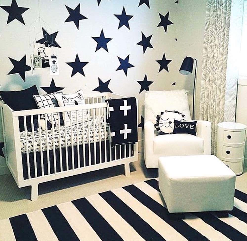 Wall Decals Star Home Stickers - Nursery Stars Wall Decal Kids Star Wallpaper Decor Peel and Stick Stickers for Dorm