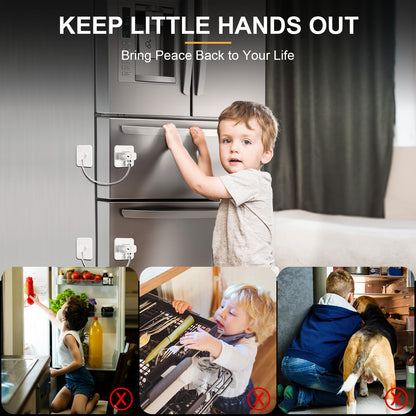 TIJTJHC Fridge Lock, Durable ABS with Adhesive Backing