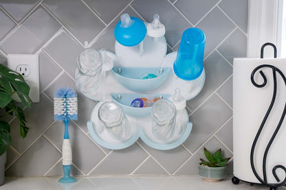 The Bottle Blossom- Wall Mounted Baby Bottle Drying Rack for Bottles, Cups, Sippy Cups, Vertical Wall Hanging, Space (photo 4)