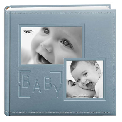Pioneer Baby Photo Album: Embossed Leatherette Frame Cover for 200 Prints