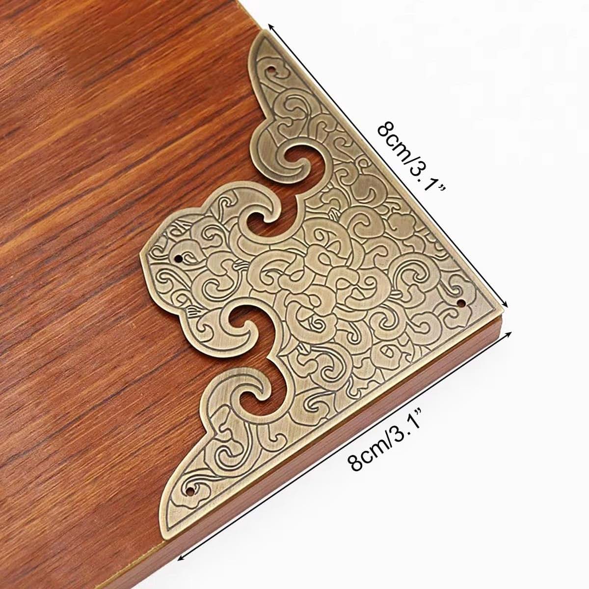 Solid Brass Corner Guards for Furniture Edge Protection