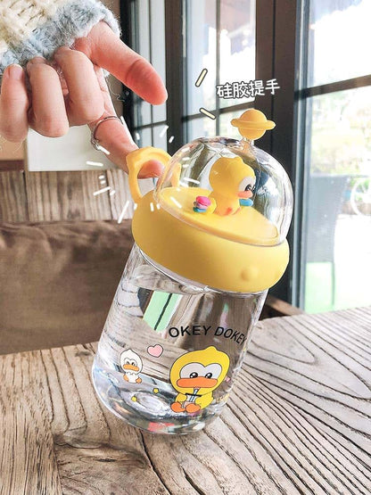 seelucky Duck Travel Water Bottle with Strap Tumbler Drinking Cup Mug for Picnic Birthday Gift (ducks) (photo 4)