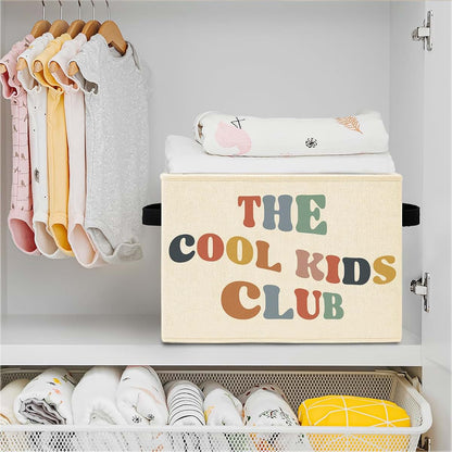 Elefeltclave Collapsible Storage Basket, Cotton-Linen