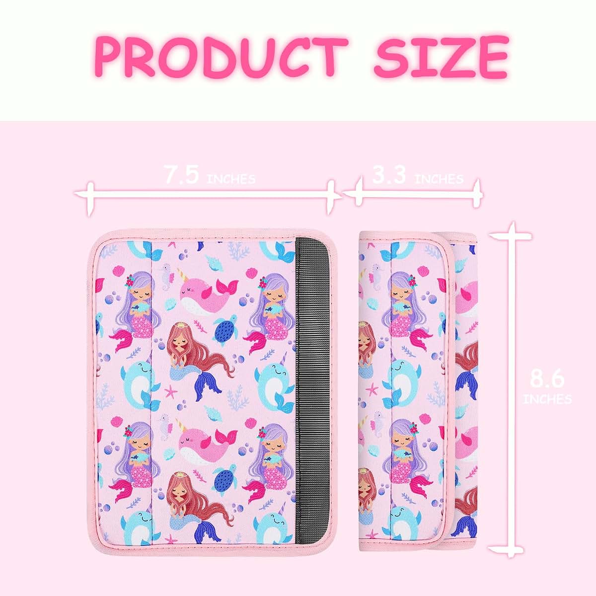 YR Seat Belt Cover For Kids, Mermaid Pattern