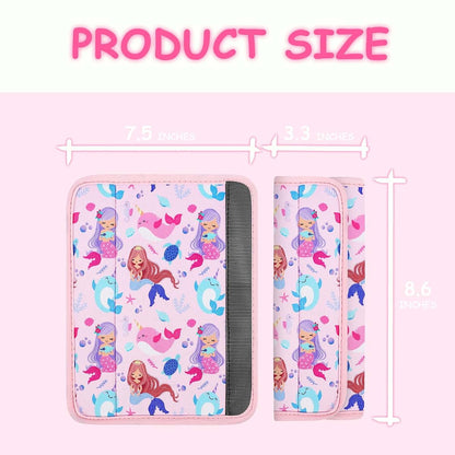 YR Seat Belt Cover For Kids, Mermaid Pattern