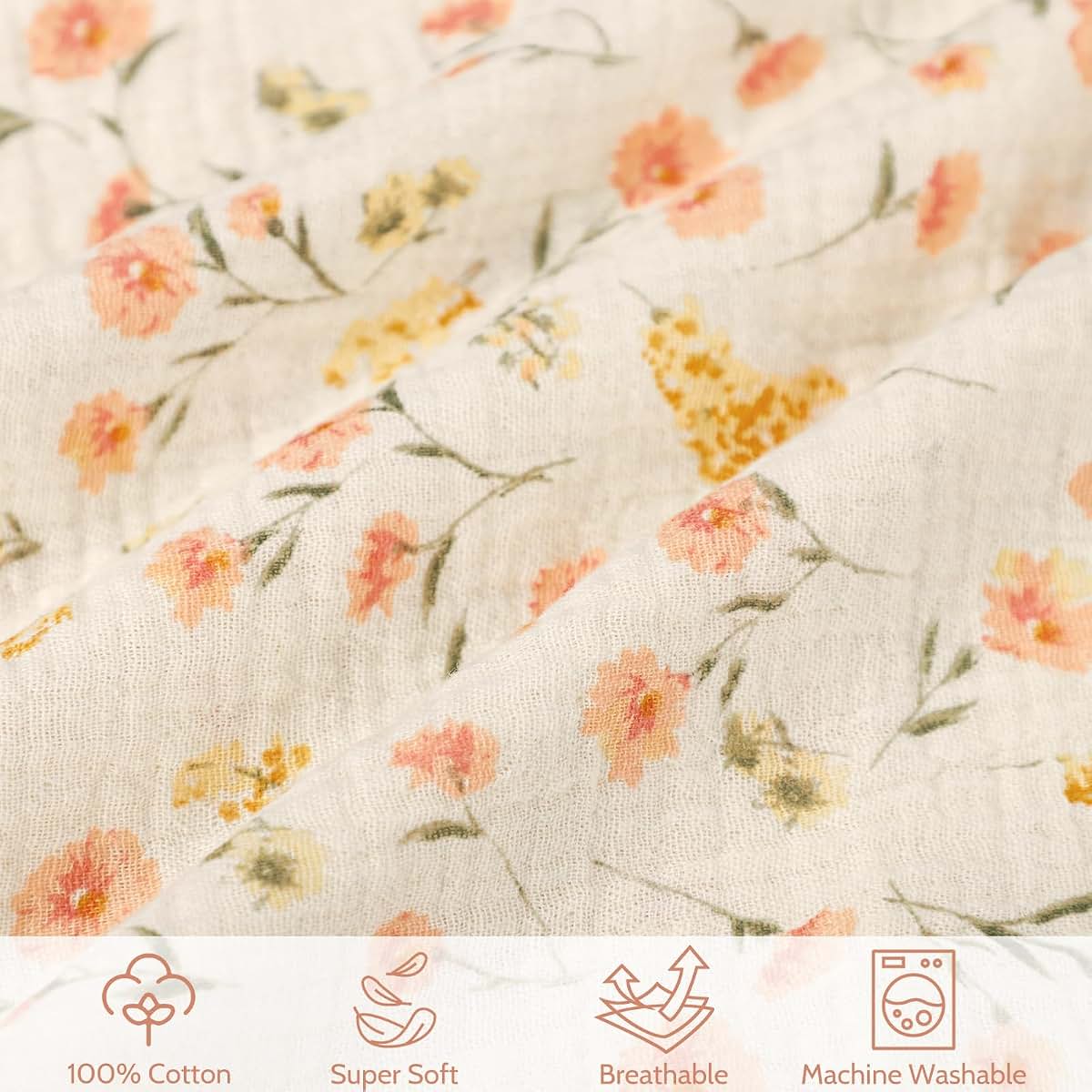 Swesen Muslin Nursing Pillow Cover, Crescent Shaped Slipcover (photo 3)