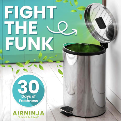 AIRNINJA Trash Can Deodorizer Odor Eliminator - Garbage Can & Diaper Pail Deodorizer compatible with Dekor Munchkin (photo 2)