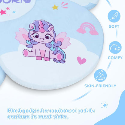 YooxArmor Flower Baby Bath Pad for Infant Sink, Non-Slip, Unicorn