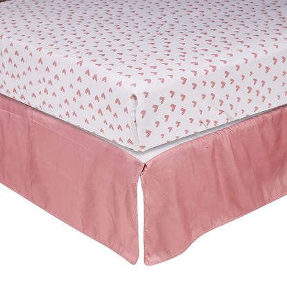 Hanbear Pink Floral Swan Theme Nursery Crib Bedding Set