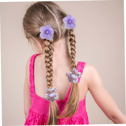 Hotainoys 40Pcs Toddler Hair Ties, Cute Flower Elastic Rubber Bands Baby Hair Ties and Ponytail Holders for Girls and (photo 3)