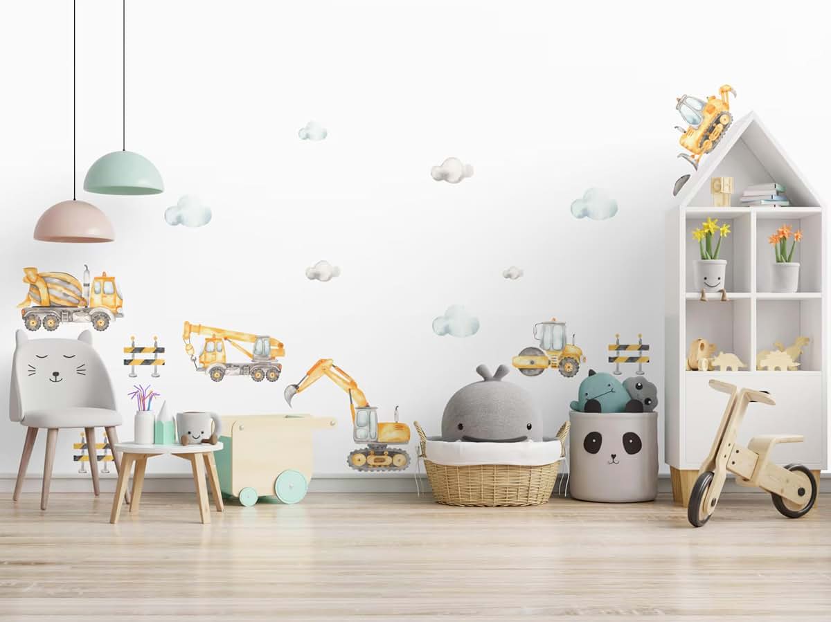 The Colors Crafter Large Tractor Wall Decals For Kids Bedroom