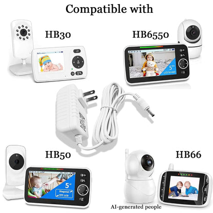 BabyOneStop 5V Baby Monitor Power Adapter For Hello Baby, ANMEATE, And iFamily Models