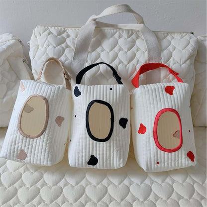 VTIDOBE Embroidered Bear Wet Wipe Carrying Bag with Clip (photo 3)
