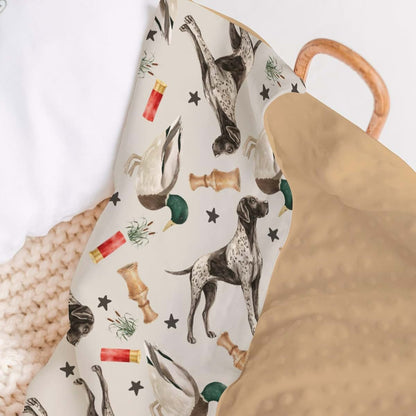 Mink Dotted Double Layer Baby Receiving Blanket