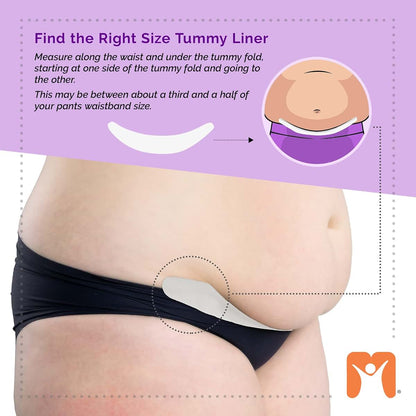 More Of Me To Love Cotton Tummy Liner, X-Large 9-Pack, White