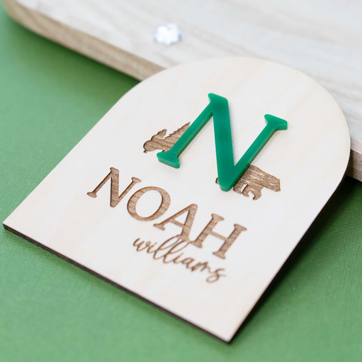 SugoiDesign Personalized 3D Newborn Baby Name Announcement Sign (photo 2)