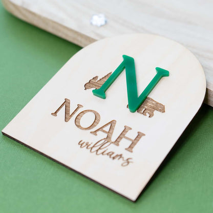 SugoiDesign Personalized 3D Newborn Baby Name Announcement Sign (photo 2)