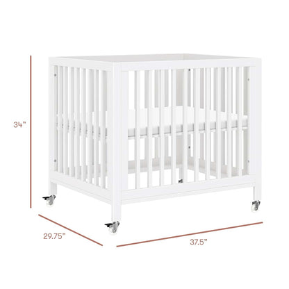 Babyletto Rolli All-Stages Midi Crib Conversion Kit In White, Portable And Adjustable