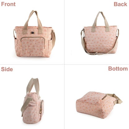 arts fu fu Tote Diaper Bag with Insulated Pocket and Stroller Hooks