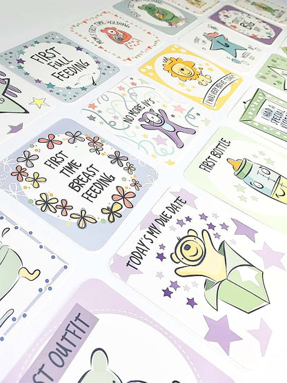 Every Tiny Thing NICU Milestone Photo Cards - 50 Illustrative Keepsakes (photo 3)