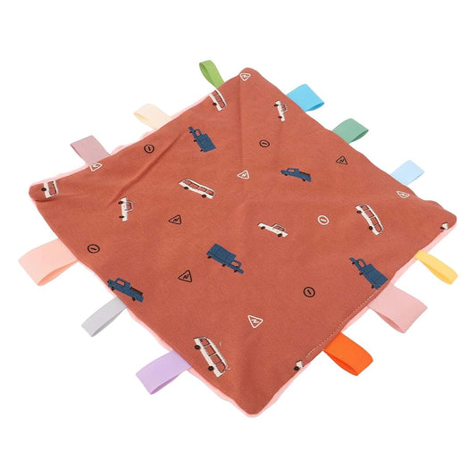 Infant Comforting Blanket with Tags - Sensory Stimulation