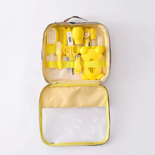 Savannah Pack Infant Essentials Travel Kit – 14-Piece Grooming And Care Set In Yellow