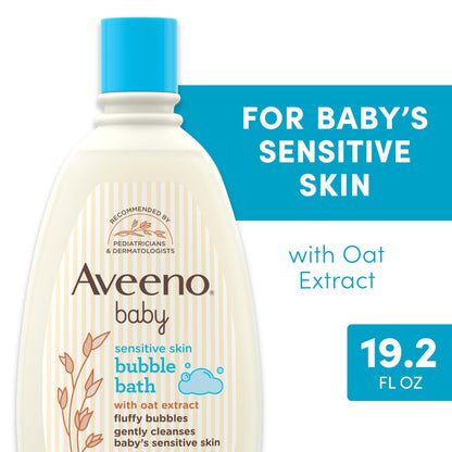 Aveeno Baby Sensitive Skin Bubble Bath Oat Extract