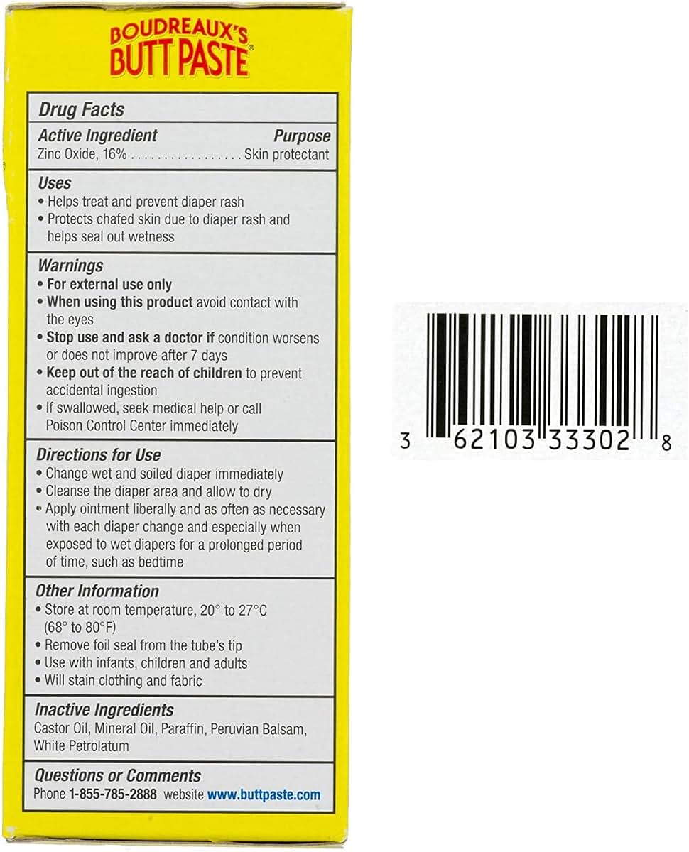 Boudreaux's Original Diaper Rash Ointment 2.0 oz.