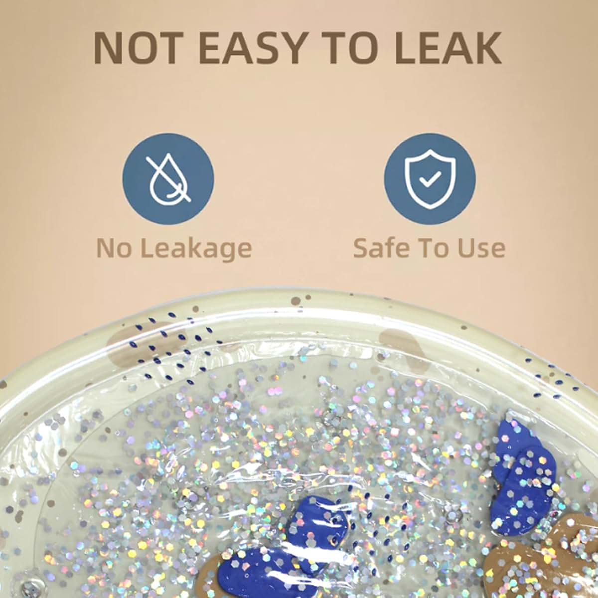 Nuiorfty Water Mat for Babies, Interactive Sensory Play Mat with Floating Sequins for Tummy Time & Calming, Baby (photo 4)