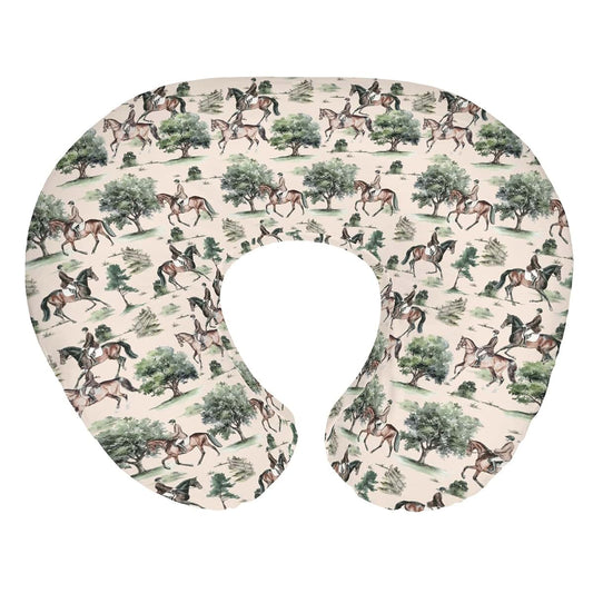 Watercolor Horse Nursing Pillow Cover for Newborn Support Pillows