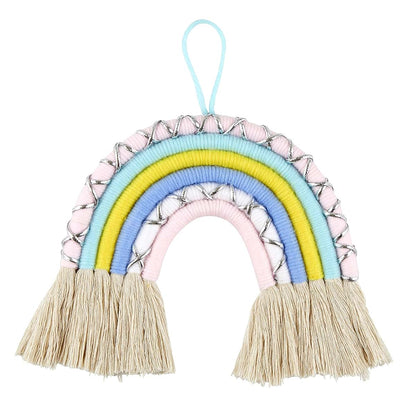 Stephan Baby Rainbow Collection Macrame Wall Hanging, Pastel Rainbow