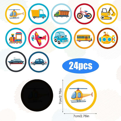 Potty Training Stickers for Boys and Girls | Cute Cartoon Color Changing Targets