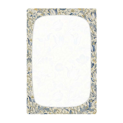 Decor Gift Crib Sheets Fitted Yellow And Blue Tulips William Morris Essentials (photo 3)