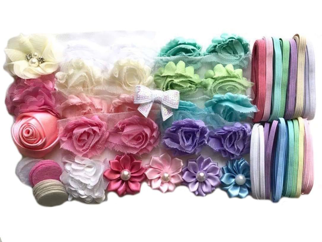 Bowtique Emilee Petite DIY Baby Headband Kit For Over 15 Headbands